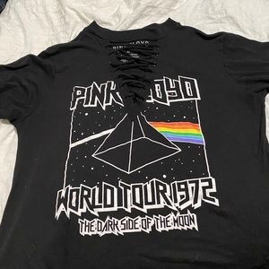 Pink Floyd tie up shirt